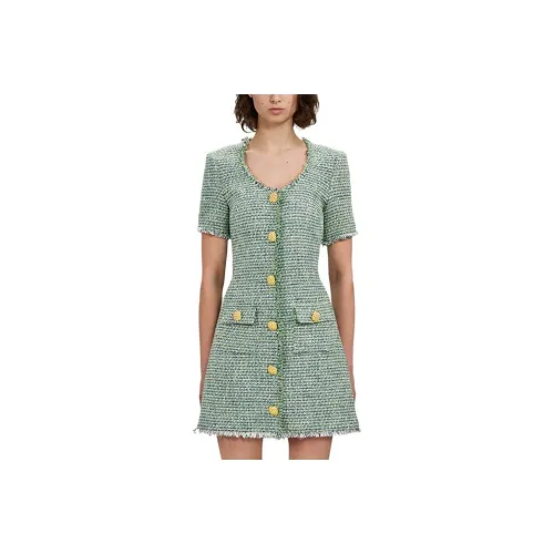 Self portrait FW22 Short Sleeved Dress Women's Green