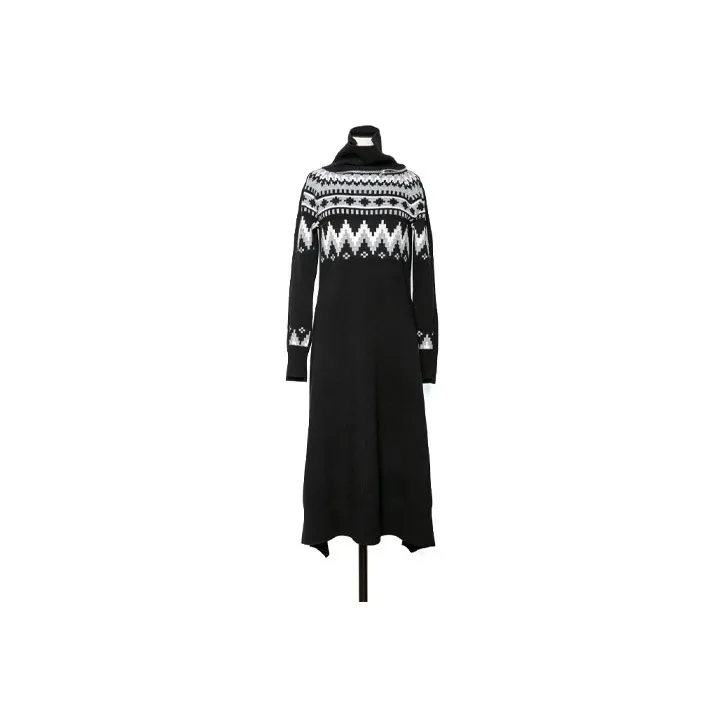 Sacai Long-Sleeved Dresses Women's Black-0