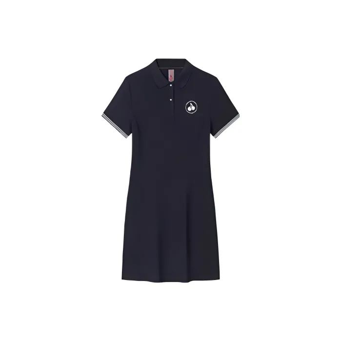Kirsh x ANTA LIANMINGKUAN SS24 Short Sleeved Dresses Women's Basic Black-0