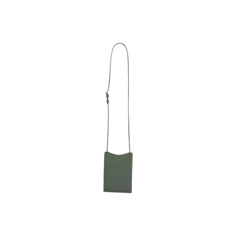 A.P.C Cow Leather Crossbody Bag Women's Green-0
