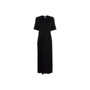 GANNI Short Sleeved Dresses Women's Black