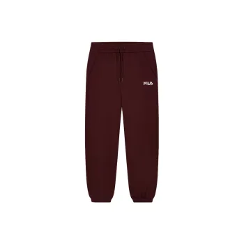 FILA Knitted Sports Pants Women's Fairy Pink Wine Red