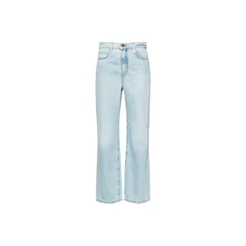 FRAME Le Mec High Waist Cropped Jeans