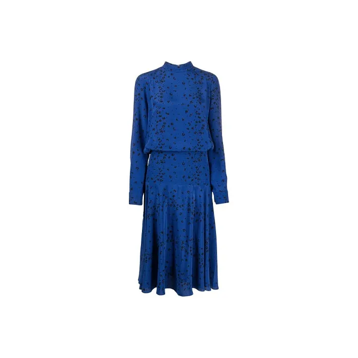 KENZO Long-Sleeved Dresses Women's Blue-0