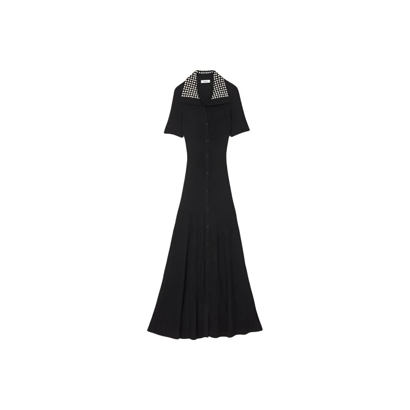 Sandro Knitted Maxi Dress-0