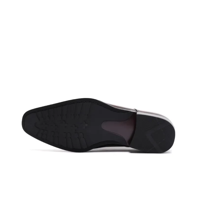 Bansley Dress Shoes Men Low Top Black-4
