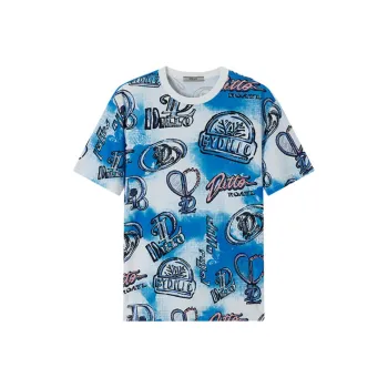 DILLO SS25 T Shirt Men's Raw White Positioning Flower