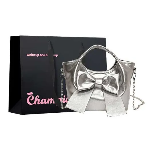 Champion Cub PU Handbag Regular Women's Pink/Silver/Black/Ecru-5