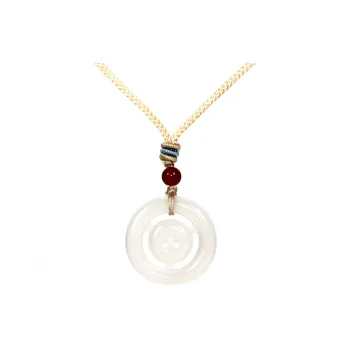 GUANFEI Natural Chalcedony Necklaces Unisex