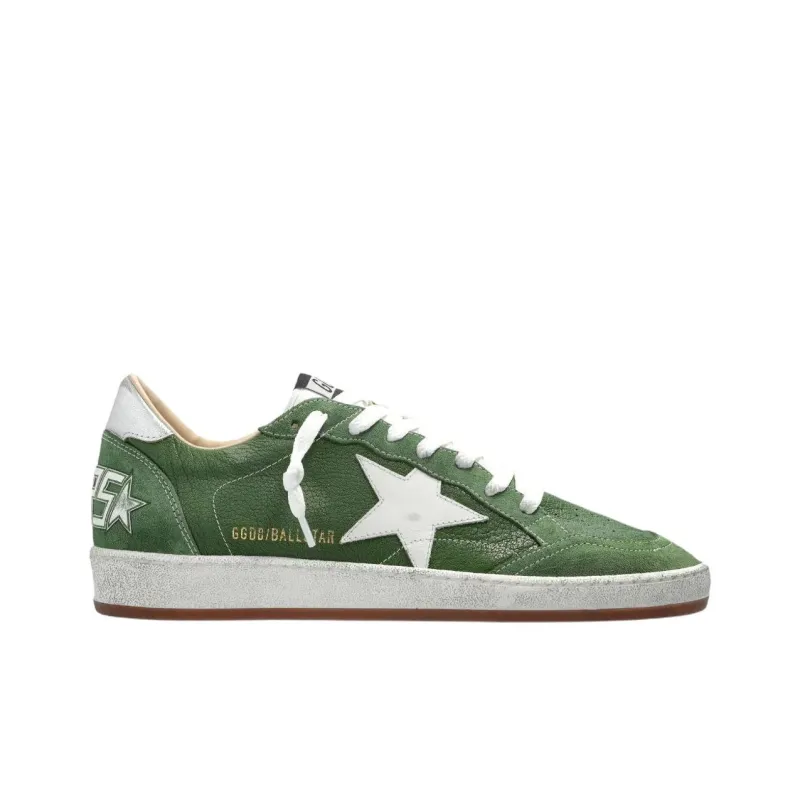 Golden Goose Ball Star Low Top Skateboard Shoes Men's Dark Green-1