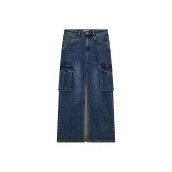 GUESS Denim Long Skirts Women's Blue