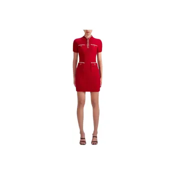 Self portrait SS23 Short Sleeved Dress Women's Red