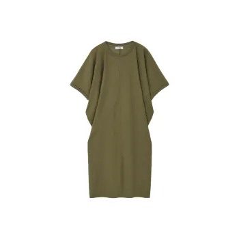 COS Short Sleeved Dresses Women's Khaki Green