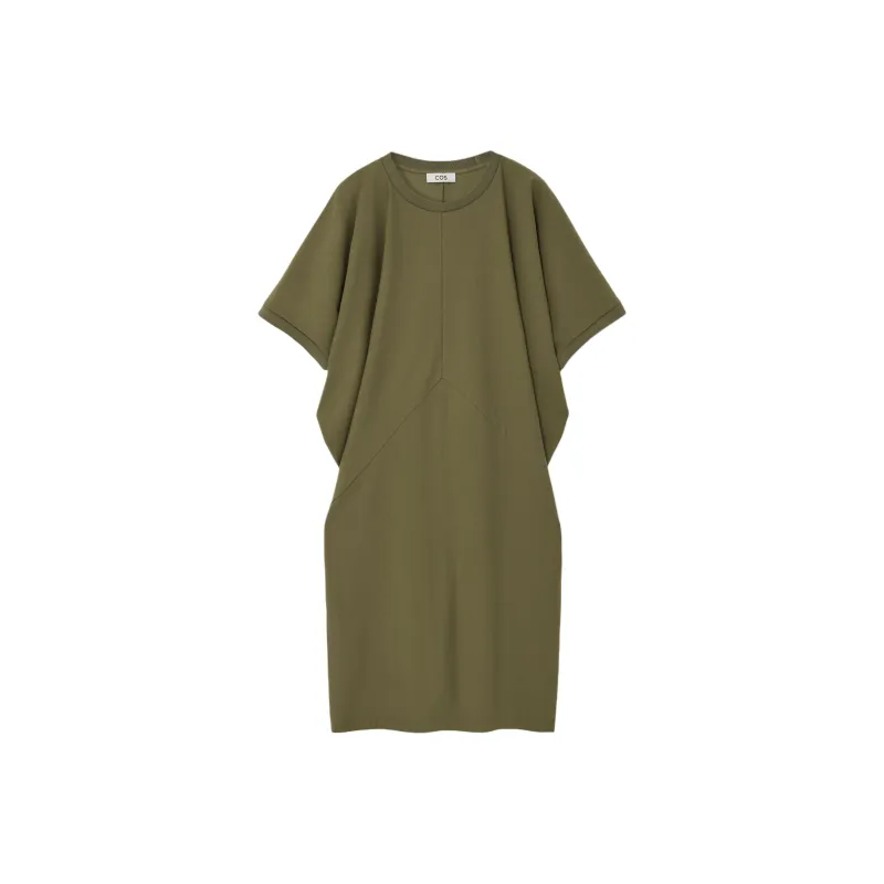 COS Short Sleeved Dresses Women's Khaki Green-0