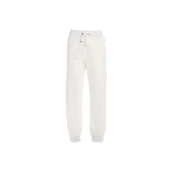 EMPORIO ARMANI SS23 Knitted Sports Pants Women's White