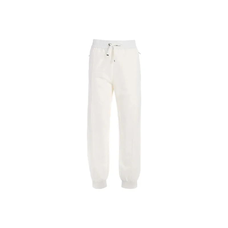 EMPORIO ARMANI SS23 Knitted Sweatpants Women's White-0