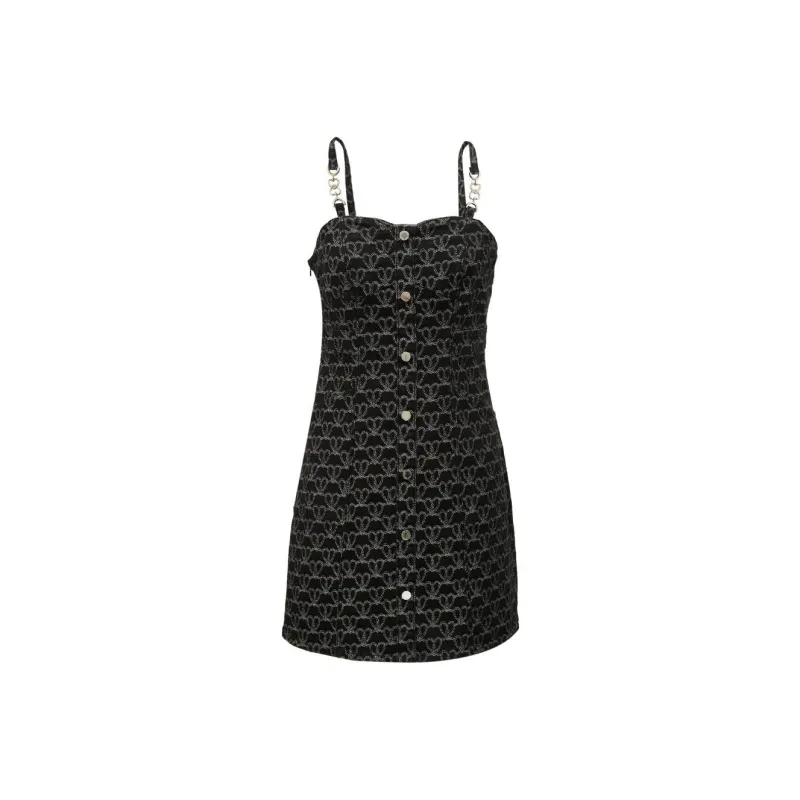 ONLY Slip Dresses Women's Dark Denim Gray-0