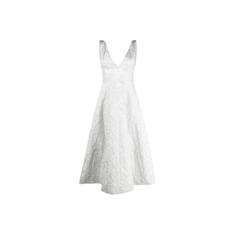 PHILOSOPHY DI LORENZO SERAFINI Floral Embroidered Sleeveless Dress-0