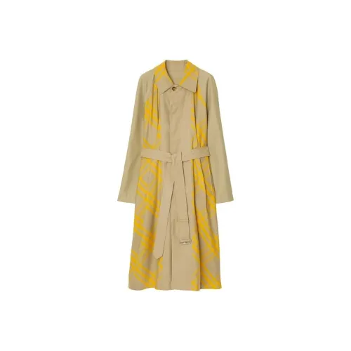 Burberry Checked Belted Waist Reversible Trench Coat
