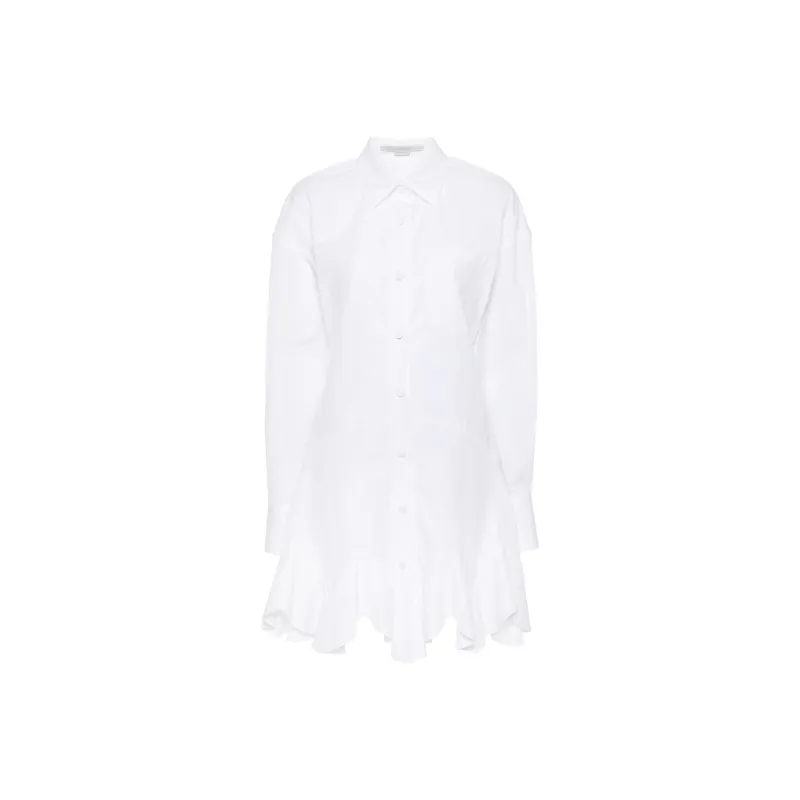 Stella McCartney Ruffled Mini Shirt Dress-0