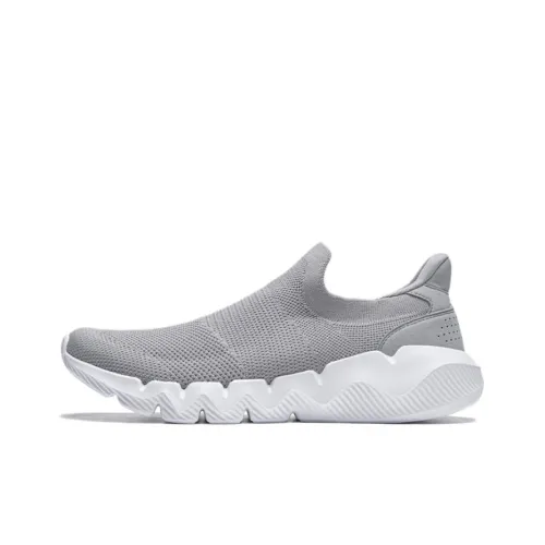 LiNing Abrasion Resistant Rebound Low Top Casual Shoes Men's Ultimate Gray
