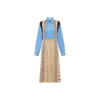 PRADA Long Sleeved Dress Women's Blue