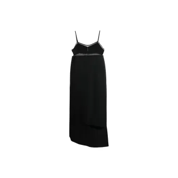 Sacai Spaghetti Strap Asymmetric Midi Dress