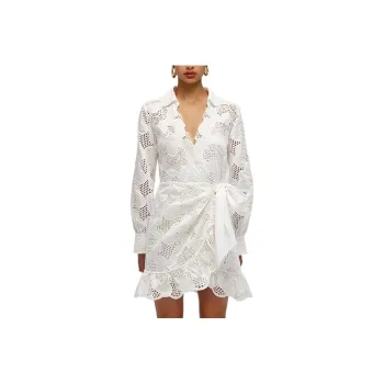 Self portrait Long Sleeved Dresses Women's White