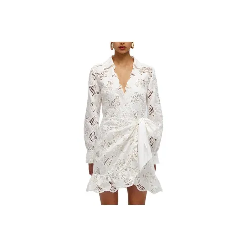 Self-portrait Long-Sleeved Dresses Women's White