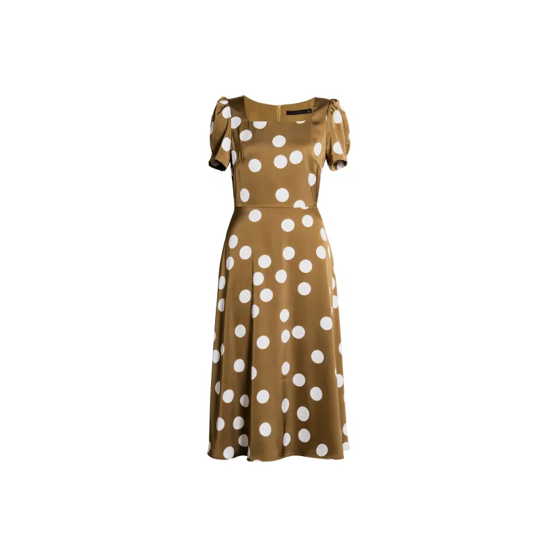 ROEYSHOUSE Short Sleeved Dress Women's Polka Dot-0