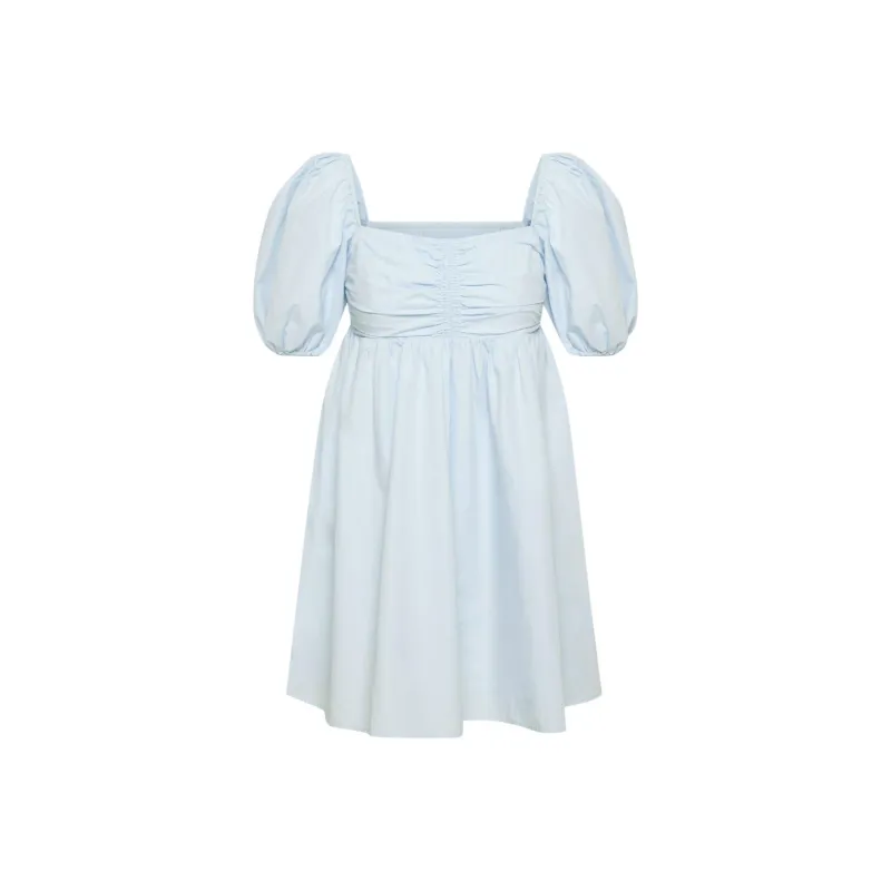ARITZIA Wilfred Amuse Poplin Mini Dress Short-Sleeved Dresses Women's Classic Light Blue-0