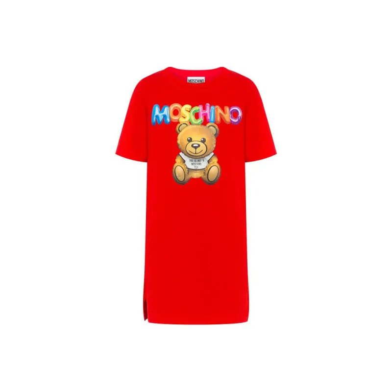 MOSCHINO Short Sleeved Dresses Women's Red-0