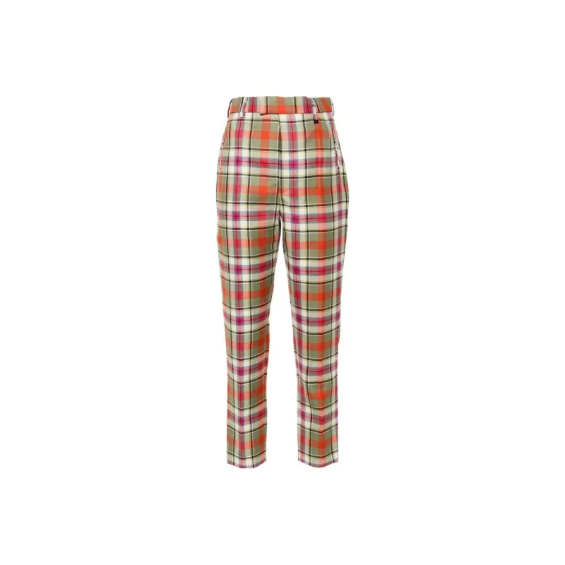 Vivienne Westwood Checked Cigarette Trousers-0