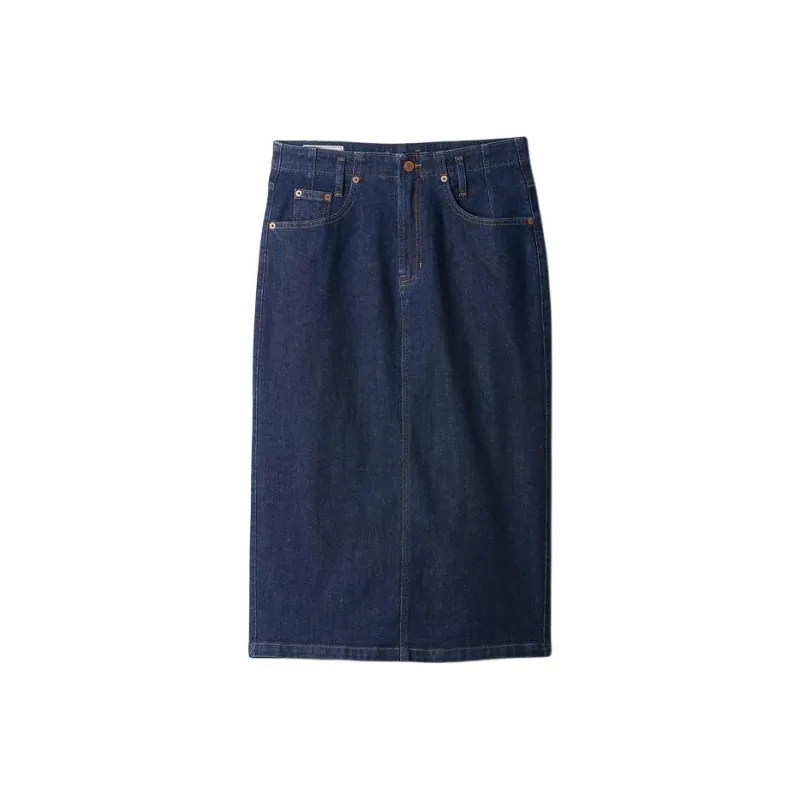 GAP Denim Long Skirts Women's Dark Blue-0