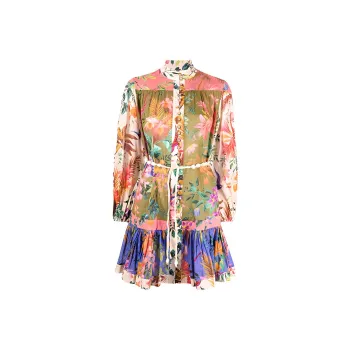 Zimmermann Long-Sleeved Dresses Women's Multicolor