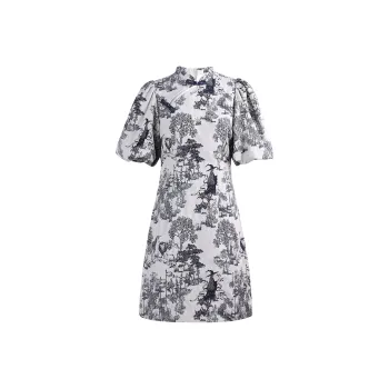 THE SEA LIFE Short Sleeved Dresses Women's Night Dusty Blue
