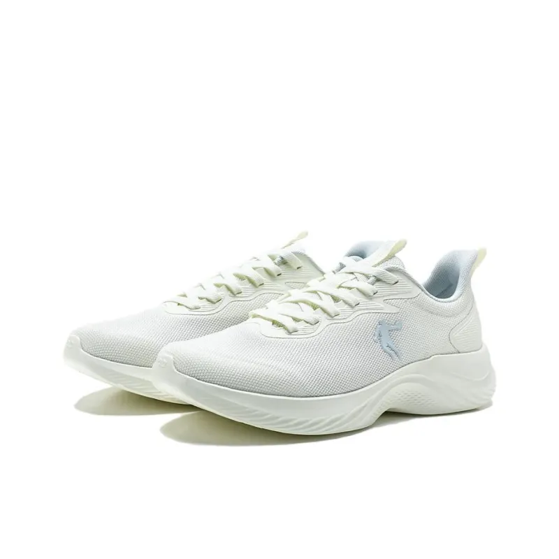 QIAODAN Slip Resistant, Abrasion Resistant, Breathable Low Top Casual City Commute Running Shoes Men's Misty Yarn Blue-2