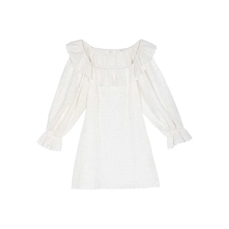 DOEN FRANIQUE DRESS Long Sleeved Dress Women's White-0