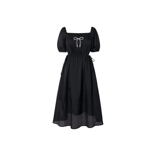 I'M ONE Short Sleeved Dresses Women's Black