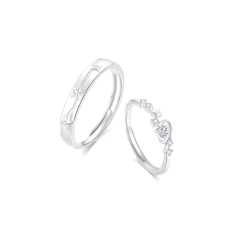 SHK Colored Glaze Zircon Ring Unisex-0