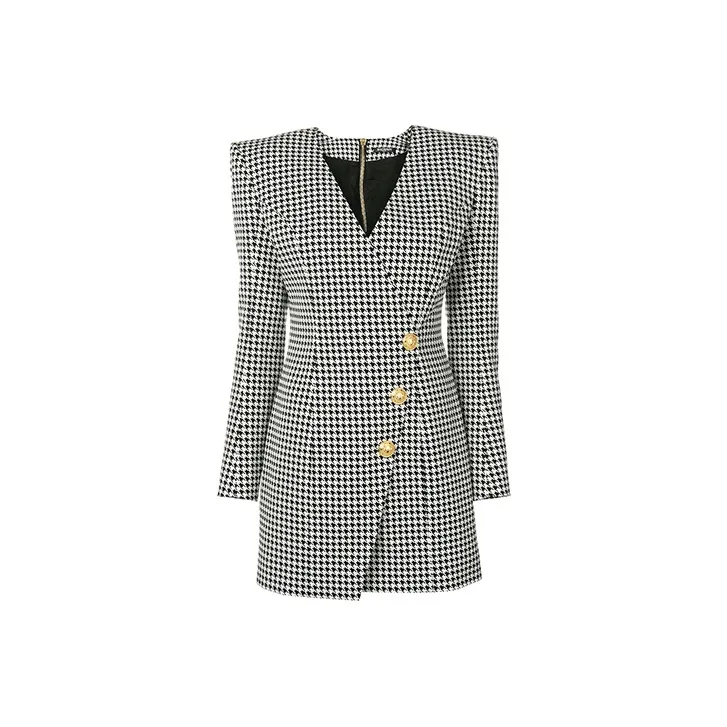 BALMAIN Long-Sleeved Dresses Women's Gray-0