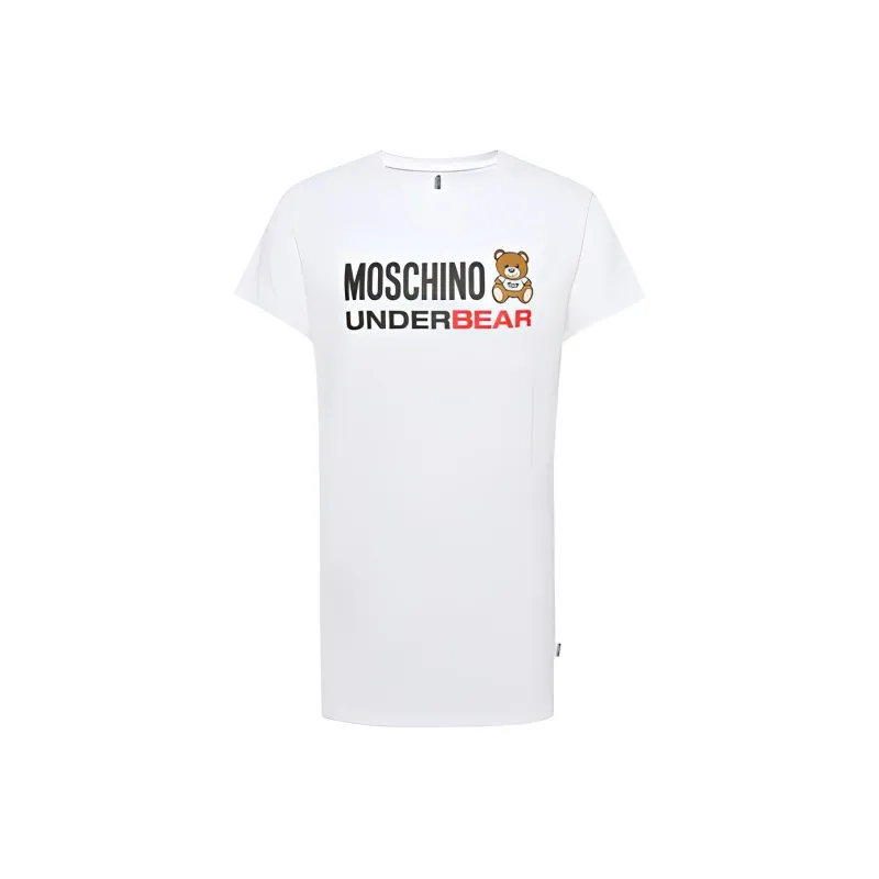 MOSCHINO Short Sleeved Dresses Women's White-0