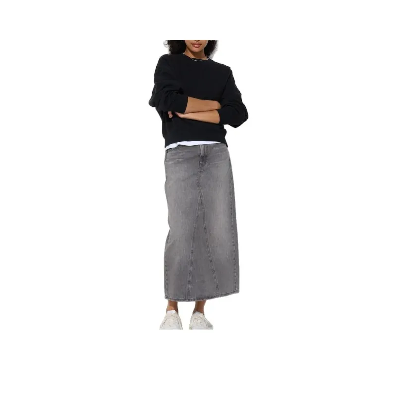 UNIQLO Denim Long Skirts Women's-4