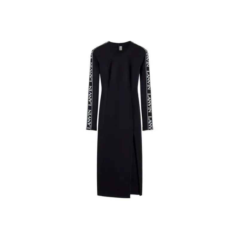 Lanvin SS22 Long Sleeved Dress Women's Black-0