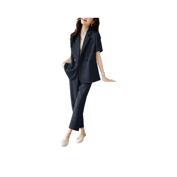Mo Han Yi Mei Business Suit Women's Dark Gray Blue