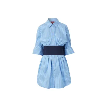 Staud FW24 Short-Sleeved Dresses Women's Blue