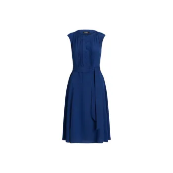 Polo Ralph Lauren SS24 Short Sleeved Dress Women's Indigo