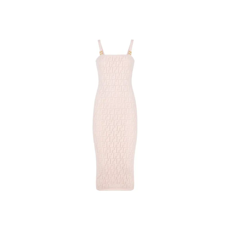 FENDI Sleeveless Dresses Women's Pink-0