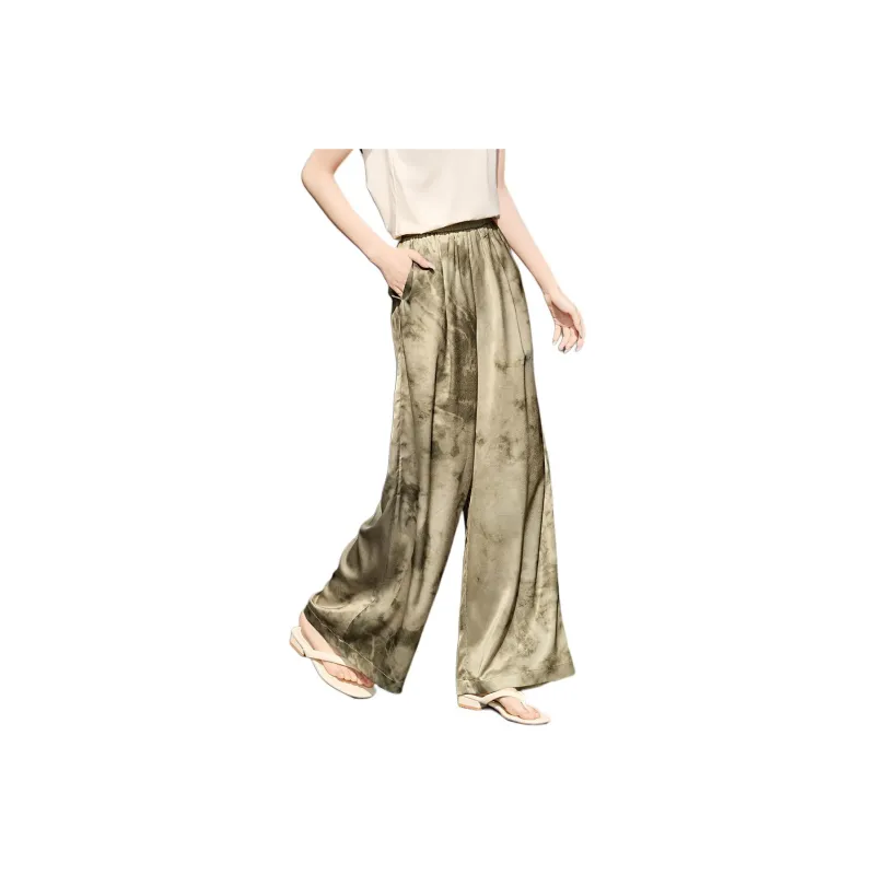 XWI Casual Pants Women's Moss Green Color-0