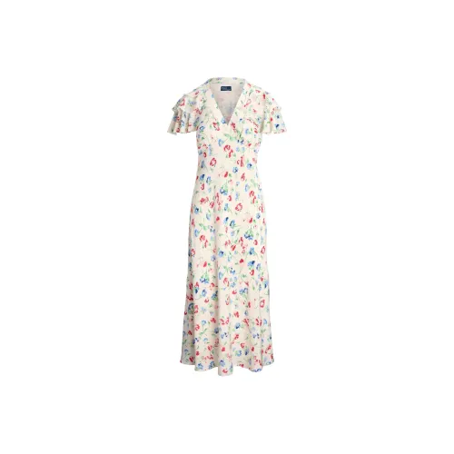 Polo Ralph Lauren SS24 Short Sleeved Dress Women's Ivory